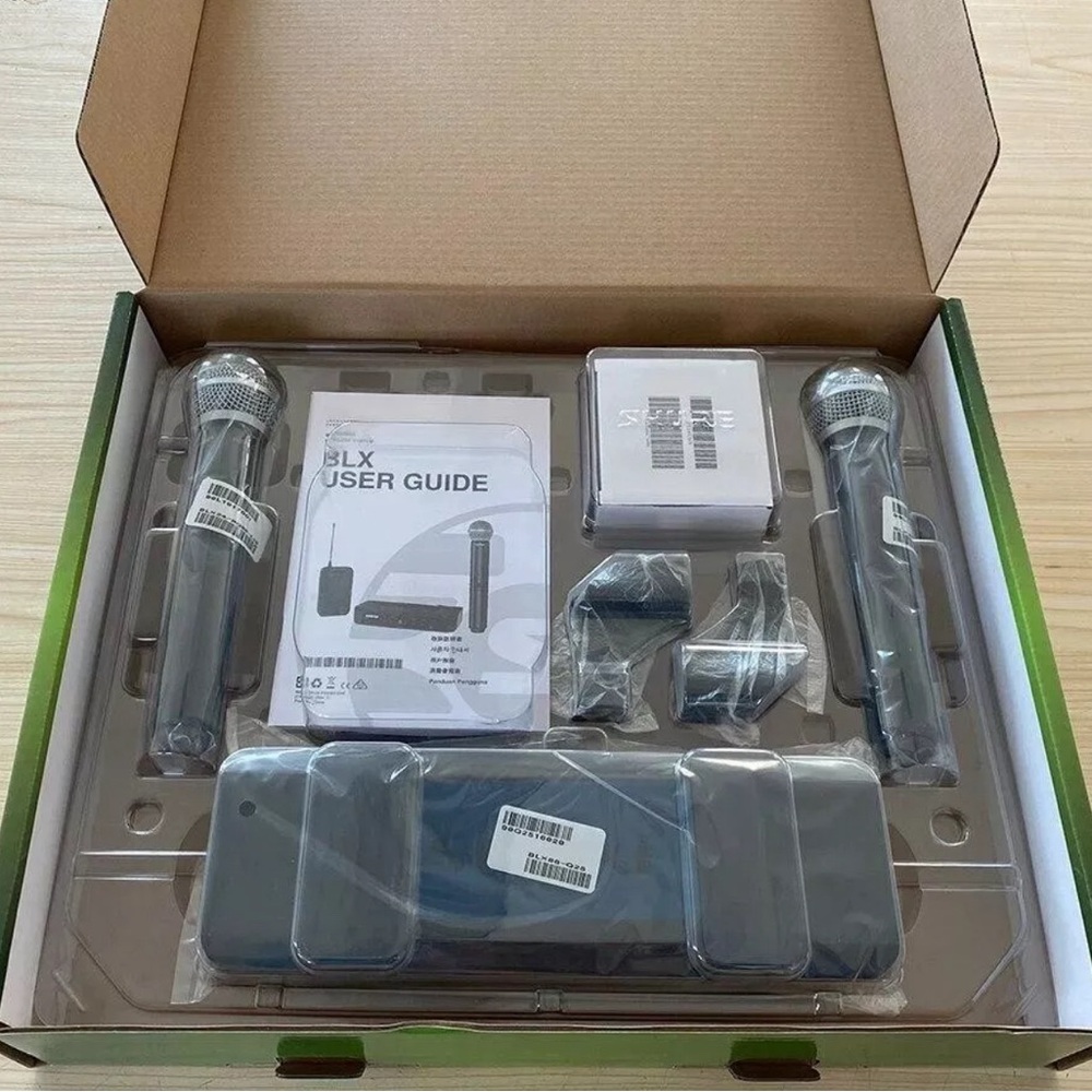 Shure BLX288/beta58A Wireless Microphone System w 2x SM58 Vocal Mics H9 Band